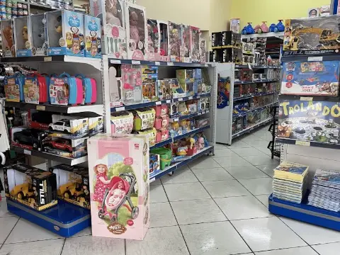 Seção de brinquedos e presentes da Scritta
