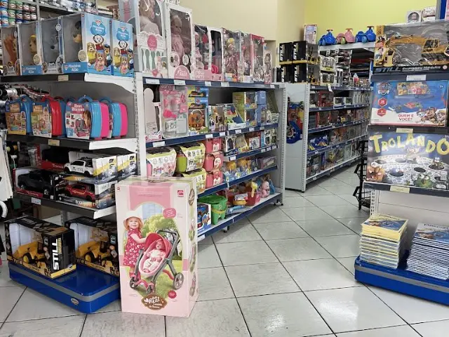 Seção de brinquedos e presentes da Scritta Papelaria no Assunção